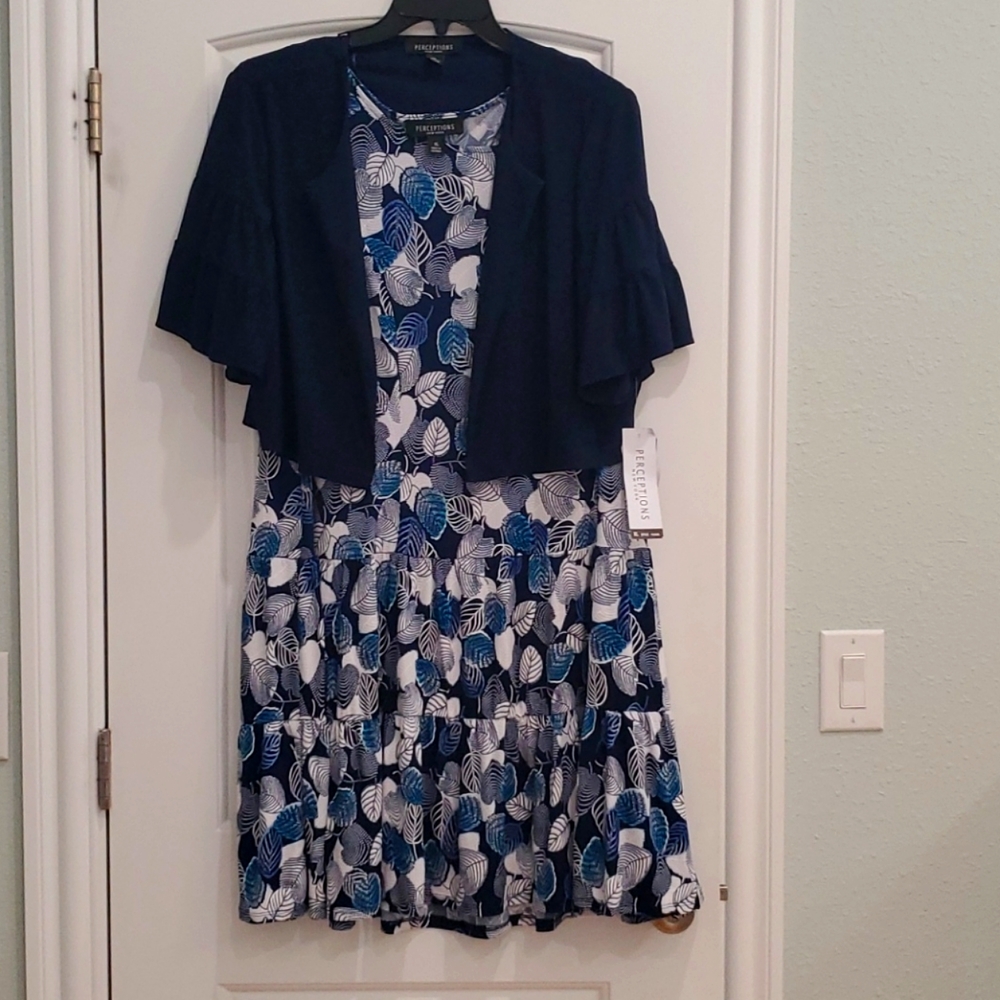 Dress navy work jacket